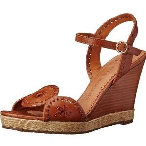 Jack Rogers Brown Wedges
